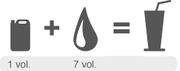 proporciones de la mezcla